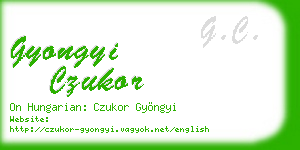 gyongyi czukor business card